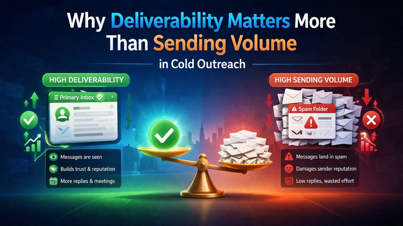 Why Deliverability Matters More Than Sending Volume in Cold Outreach